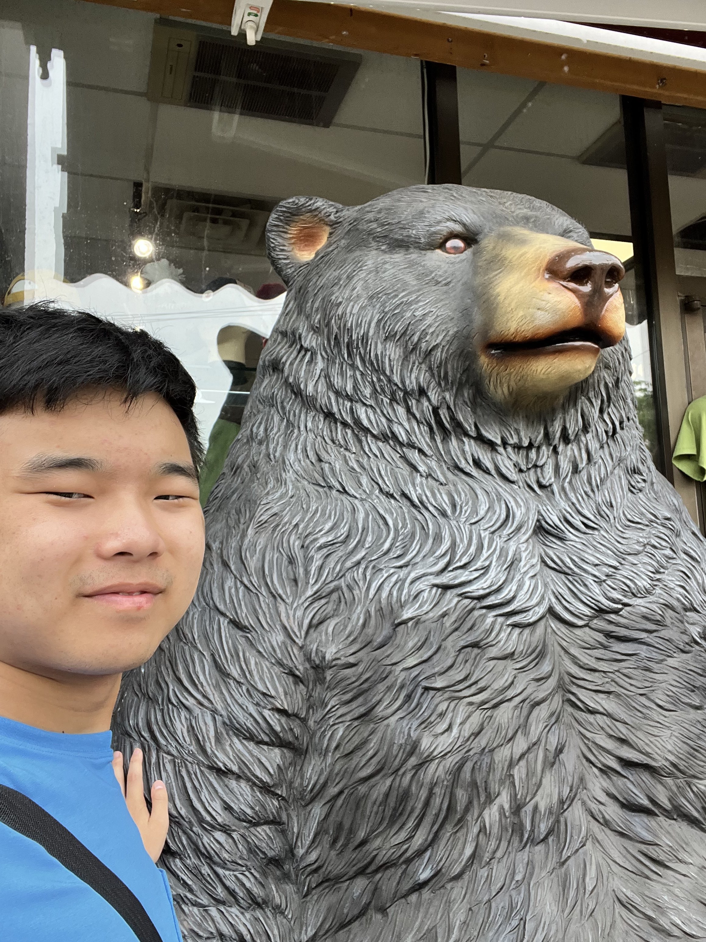 Me with a bear in Toronto Chinatown